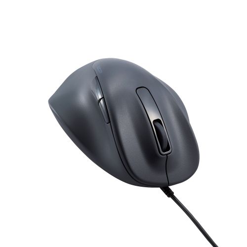 マウス/EX-G/2023年モデル/左手専用/XLサイズ/有線/5ボタン/抗菌仕様/静音設計/ブラック
