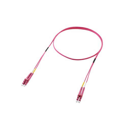光ファイバー/LC-LC/2芯/OM4/1m