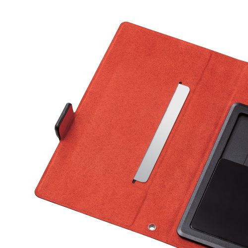 スマートフォン用マルチレザーケース/スライド式/手帳型/UltraSlim/薄型/磁石付き/Sサイズ/ブラック