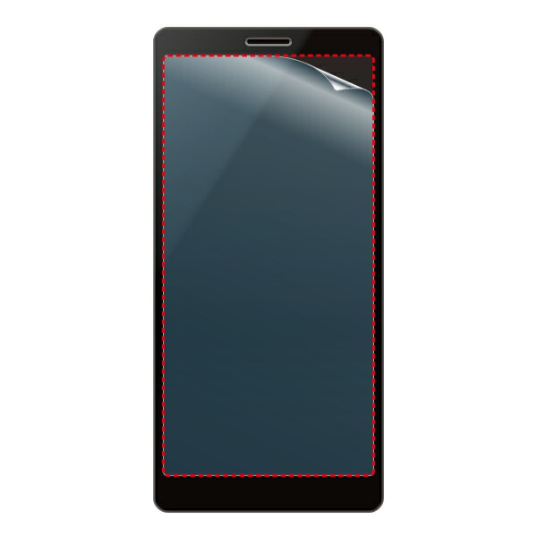 スマートフォン用汎用フィルム/6.1inch/指紋防止/高透明