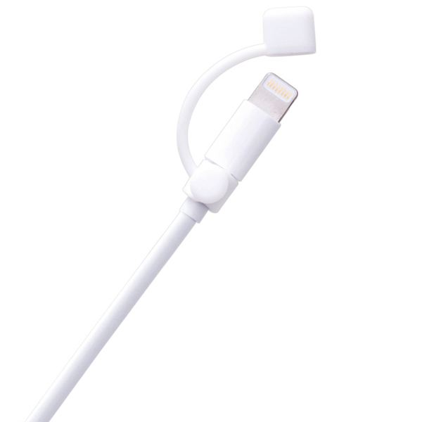 Lightningケーブル用アクセサリ/コネクタキャップ/ホワイト