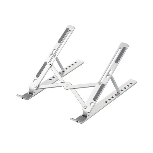 ノートPCスタンド/折りたたみコンパクト/薄型/9段階調整/シルバー