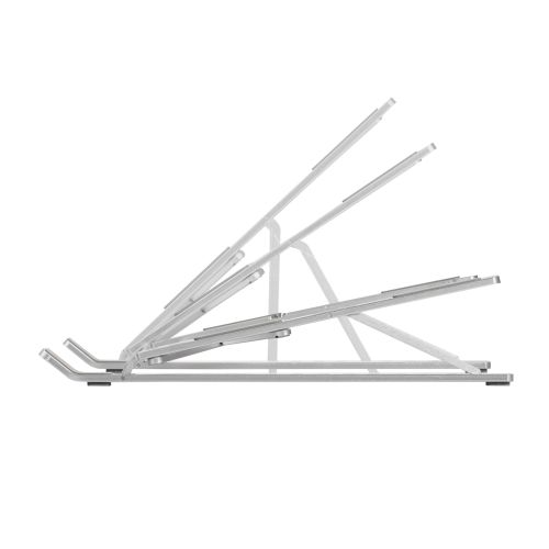 ノートPCスタンド/折りたたみコンパクト/薄型/9段階調整/シルバー