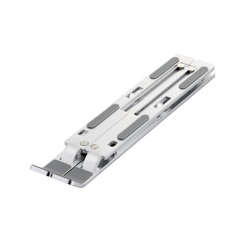 ノートPCスタンド/折りたたみコンパクト/薄型/9段階調整/シルバー