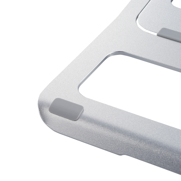 ノートPCスタンド/アルミ合金/折り畳み式/シルバー