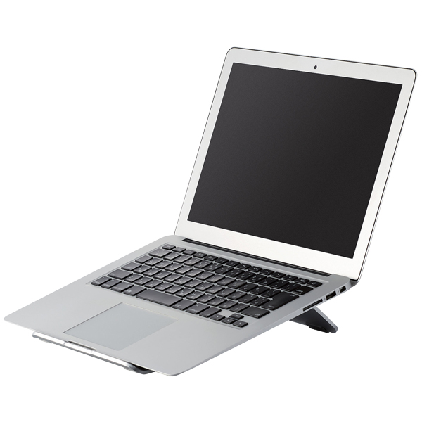 ノートPCスタンド/アルミ合金/折り畳み式/シルバー