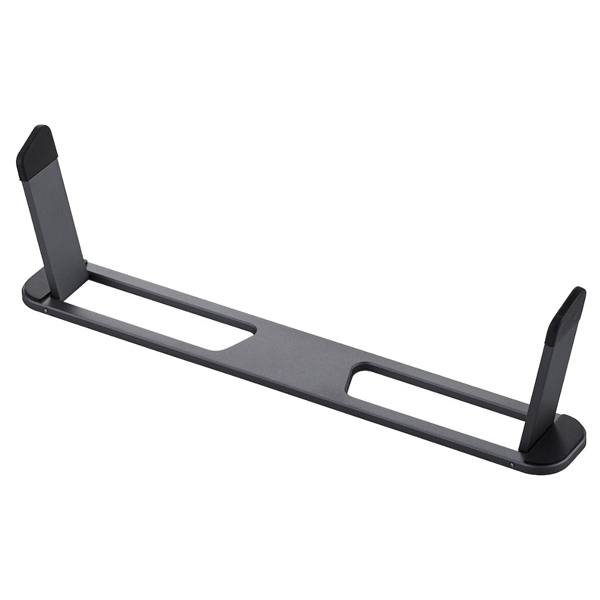 折りたたみノートPCスタンド/装着式/アルミ/スペースグレー