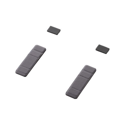 ノートPCスタンド/薄型/レザー/粘着式/ショート/グレー