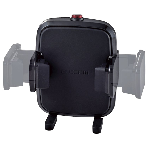 スマホ用車載ワンタッチホルダー/エアコンルーバー取付タイプ/ブラック