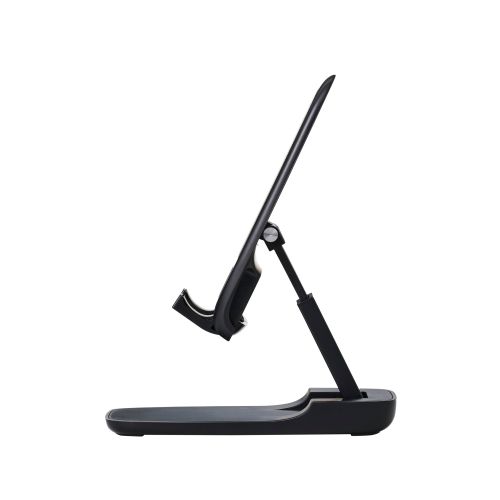 スマートフォン用スタンド/コンパクト/持ち運び/無段階調整/ブラック