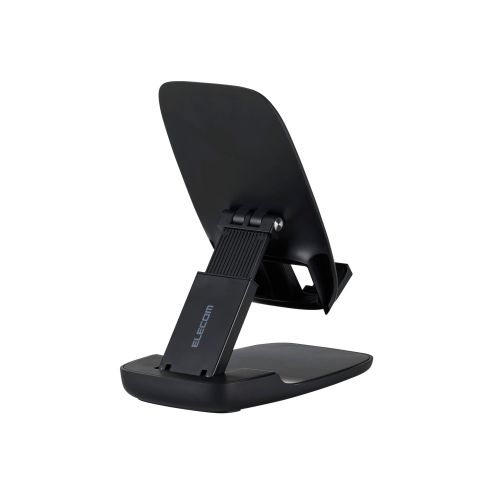 スマートフォン用スタンド/コンパクト/持ち運び/無段階調整/ブラック