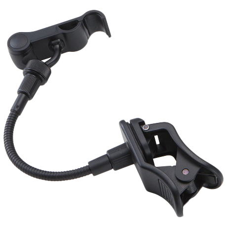 スマートフォン用クリップ式スタンド/アームタイプ/15cm/ブラック