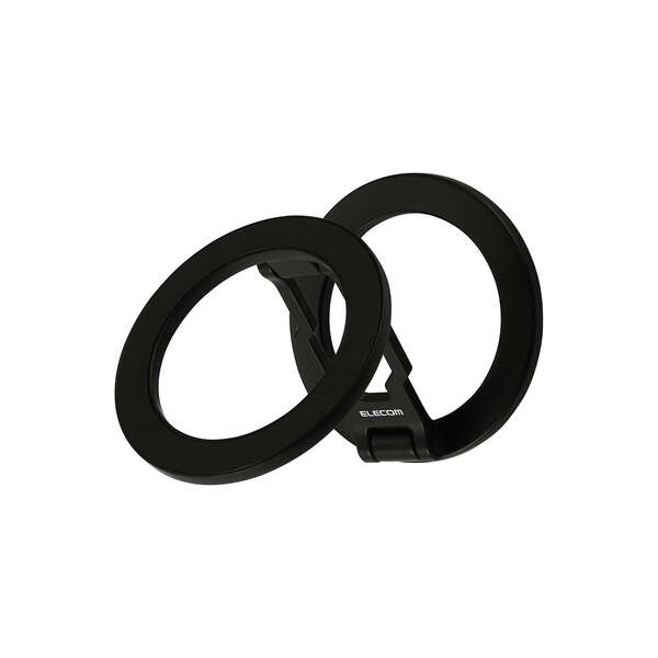 スマホスタンド/薄型/MagSafe対応/両面マグネット/ブラック