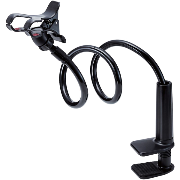 スマホ用スタンド/アーム型スタンド/100cm/ブラック