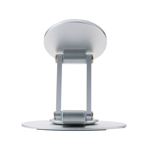 スマホスタンド/薄型/MagSafe対応/角度調整/360°回転/メタルプレート付属/シルバー