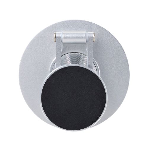 スマホスタンド/薄型/MagSafe対応/角度調整/360°回転/メタルプレート付属/シルバー