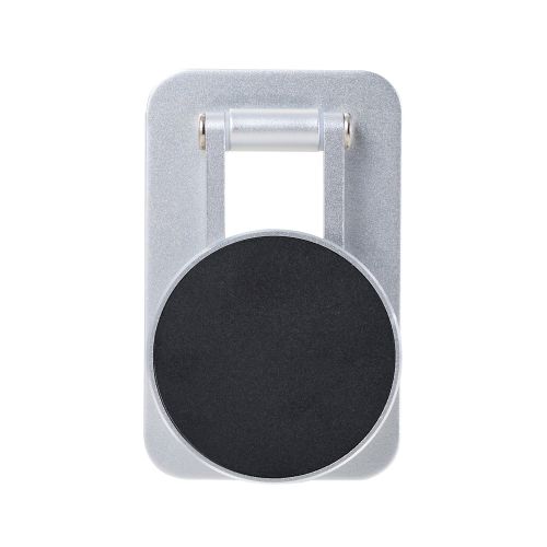 スマホスタンド/薄型/MagSafe対応/コンパクト/メタルプレート付属/シルバー