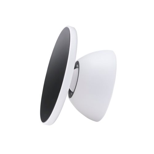 スマホアタッチメント/両面マグネット吸着/持ち運び/スタンド機能/モバピタselfie/メタルプレート付属/ホワイト