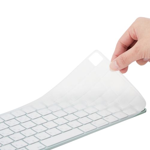 キーボードカバー/抗菌/防塵/Apple Touch ID搭載Magic Keyboard (JIS)対応/クリア