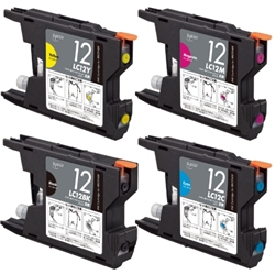 プレジール brother LC12-4PK互換(お買得4色パック)対応 汎用インクカートリッジ