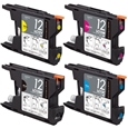 プレジール brother LC12-4PK互換(お買得4色パック)対応 汎用インクカートリッジ