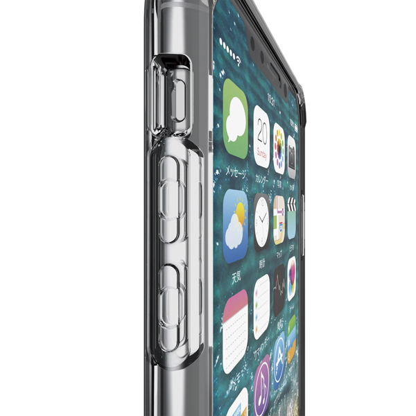 iPhone XS用ハイブリッドケース/クリア