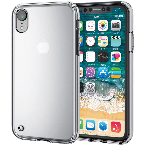 iPhone XR用ハイブリッドケース/クリア
