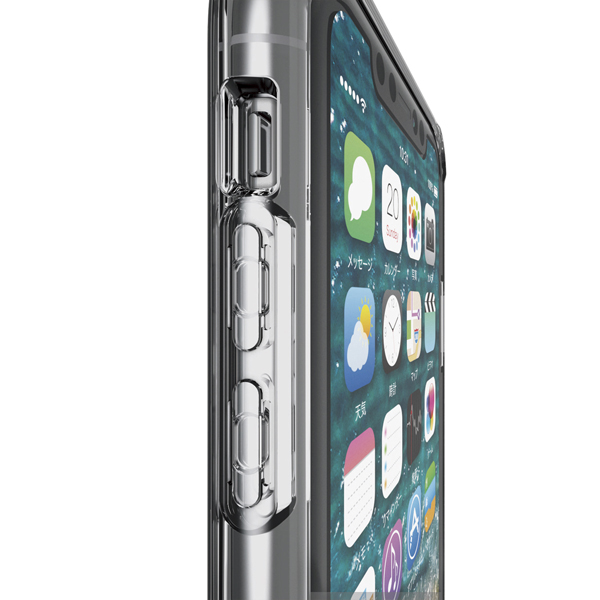 iPhone XR用ハイブリッドケース/クリア