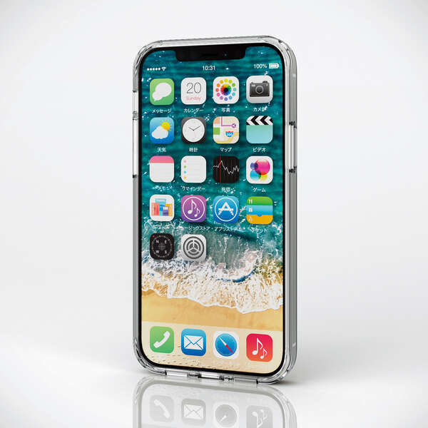 iPhone 12/iPhone 12 Pro用ハイブリッドケース/TRANTECT/クリア