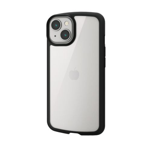 iPhone 14/iPhone 13用ハイブリッドケース/TOUGH SLIM LITE/フレームカラー/背面クリア/ブラック