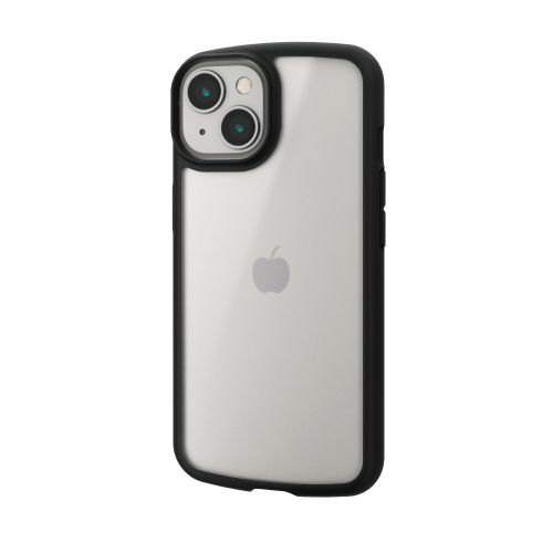 iPhone 14/iPhone 13用ハイブリッドケース/TOUGH SLIM LITE/フレームカラー/背面クリア/シルキークリア/ブラック
