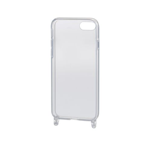 iPhone SE 第3世代/SE 第2世代/8/7用ハイブリッドケース/スマホショルダーストラップホール付き/クリア