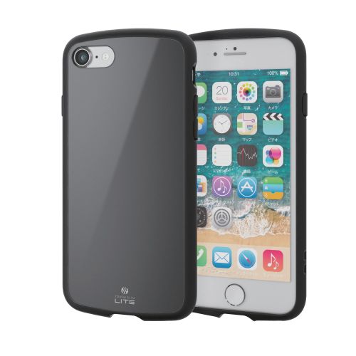 iPhone SE 第3世代/SE 第2世代/8/7用ハイブリッドケース/TOUGH SLIM LITE/ブラック