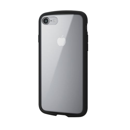 iPhone SE 第3世代/SE 第2世代/8/7用ハイブリッドケース/TOUGH SLIM LITE/フレームカラー/背面クリア/ブラック