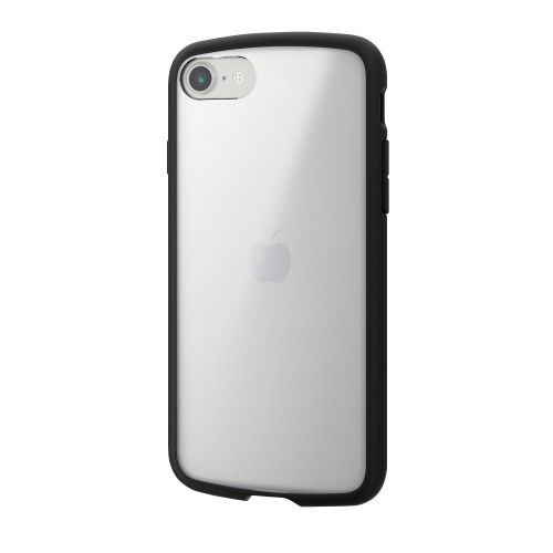 iPhone SE 第3世代/SE 第2世代/8/7用ハイブリッドケース/TOUGH SLIM LITE/フレームカラー/背面クリア/シルキークリア/ブラック