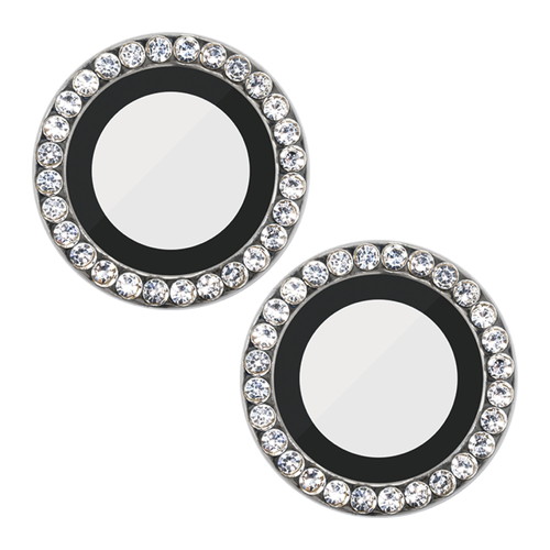 iPhone 15/iPhone 15 Plus用カメラレンズガラスフィルム/&Me/シルバー