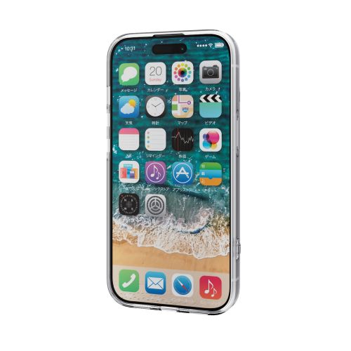 iPhone 15用ハイブリッドケース/スタンダード/クリア