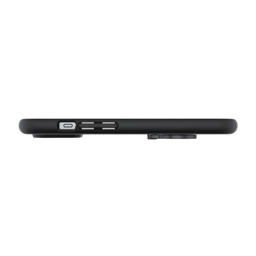 iPhone 15用ハイブリッドケース/TOUGH SLIM LITE/フレームカラー/背面クリア/リング付き/ストラップシート付属/ブラック