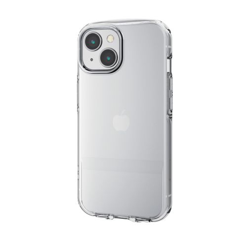 iPhone 15用ソフトケース/TOUGH SLIM LITE/衝撃吸収/ストラップシート付属/クリア