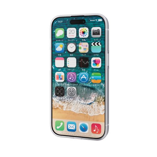 iPhone 15用ソフトケース/極み/クリア