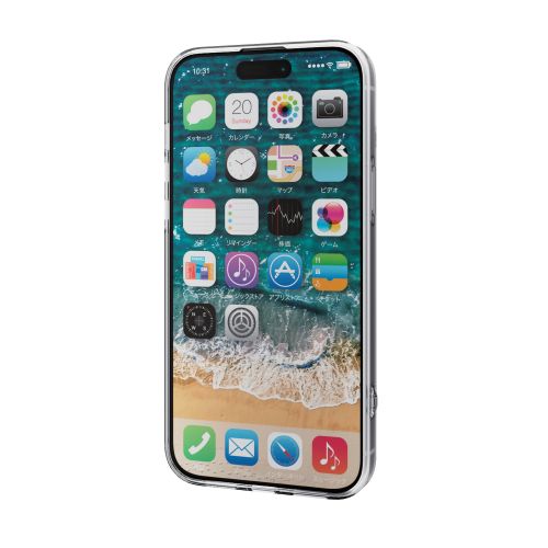 iPhone 15 Plus用ハイブリッドケース/スタンダード/クリア