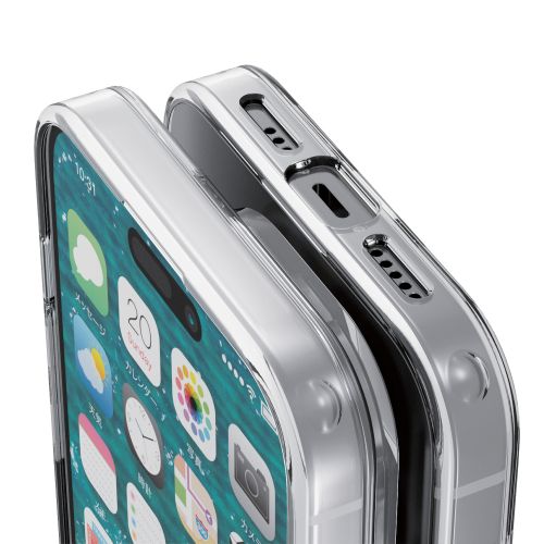 iPhone 15 Pro用ハイブリッドケース/スタンダード/クリア