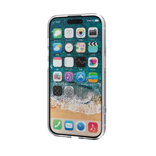 iPhone 15 Pro用ハイブリッドケース/スタンダード/クリア
