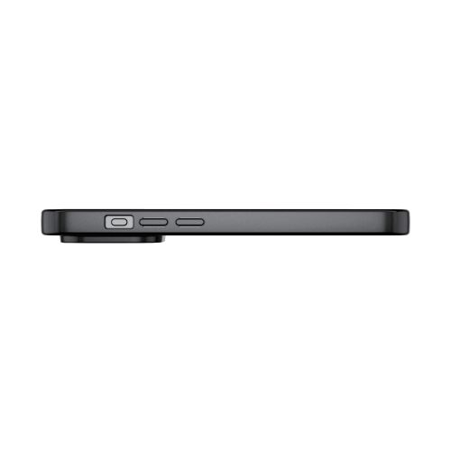 iPhone 15 Pro用ソフトケース/極限保護/メタリック加工/メタリックブラック