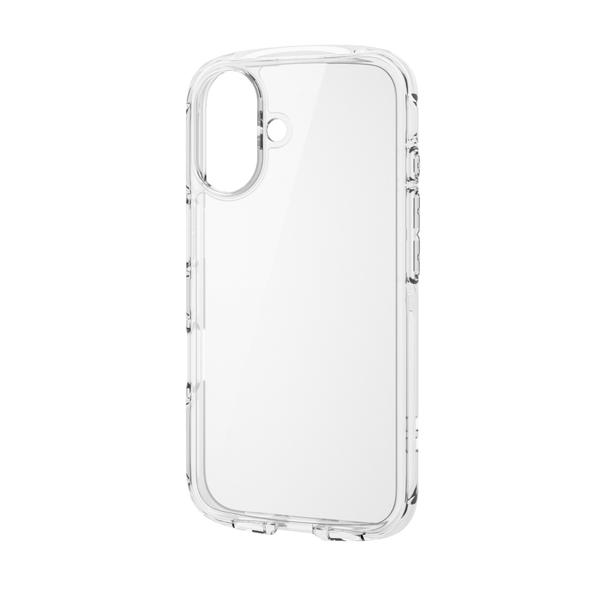 iPhone 16用ハイブリッドケース/TOUGH SLIM LITE/オールクリア/ストラップシート付属/クリア