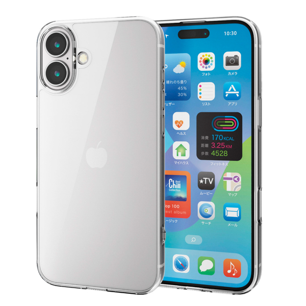 iPhone 16 Plus用ハイブリッドケース/スタンダード/クリア