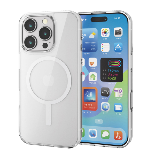 iPhone 16 Pro用ハイブリッドケース/MAGKEEP/ホワイト