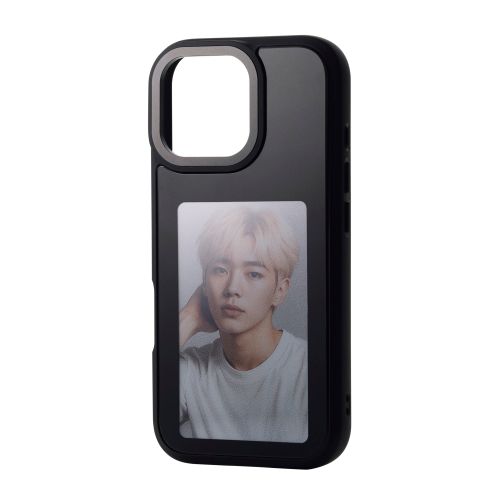 iPhone 17/背面ディスプレイケース/着せ替え/耐衝撃/ブラック