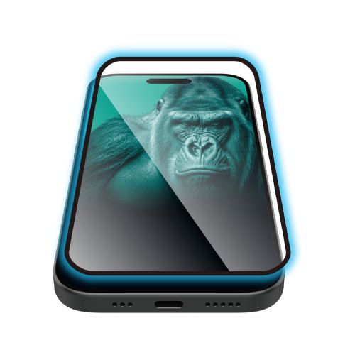 iPhone 17/ガラスフィルム/フレーム付き/ゴリラ/0.21mm/ブルーライトカット