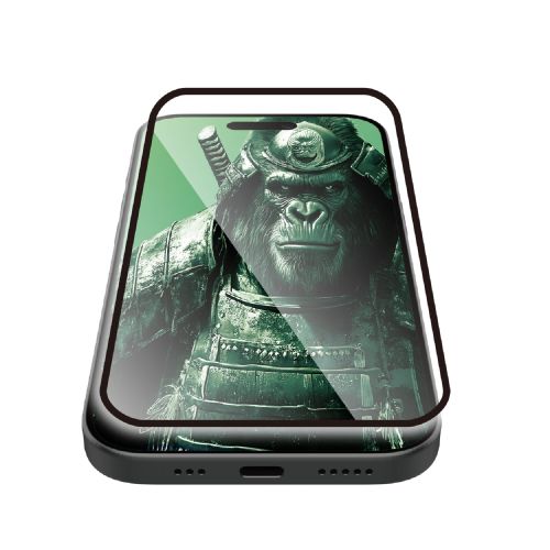 iPhone 17/ガラスフィルム/フレーム付き/ゴリラ/サムライ